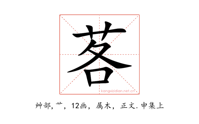 茖