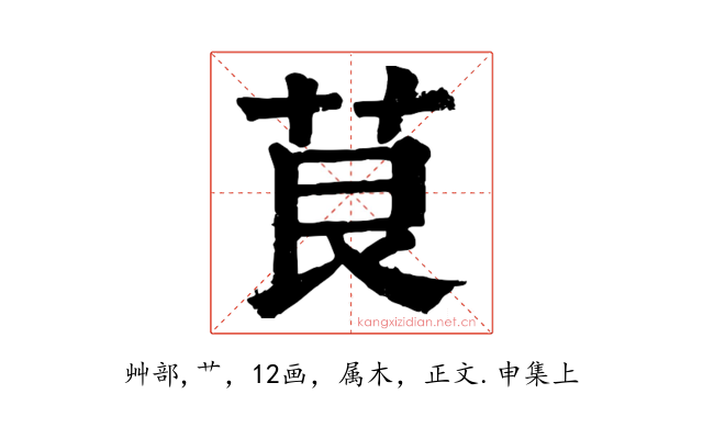 茛