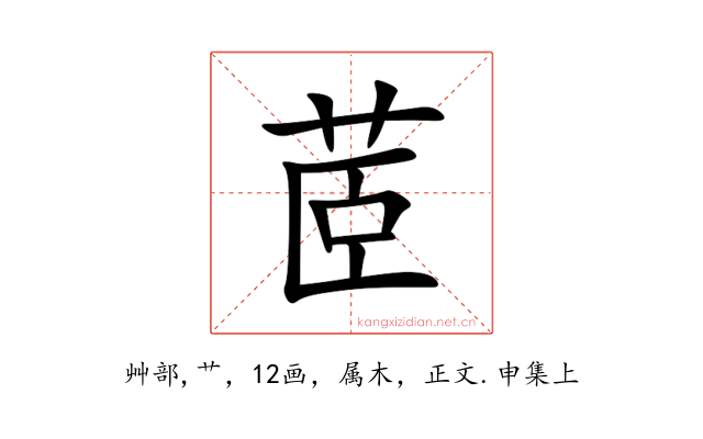 茝