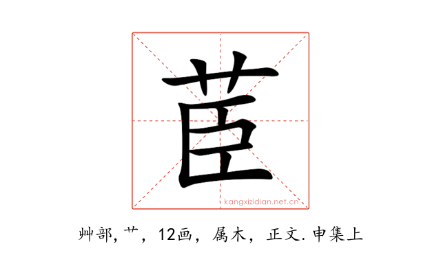 茞