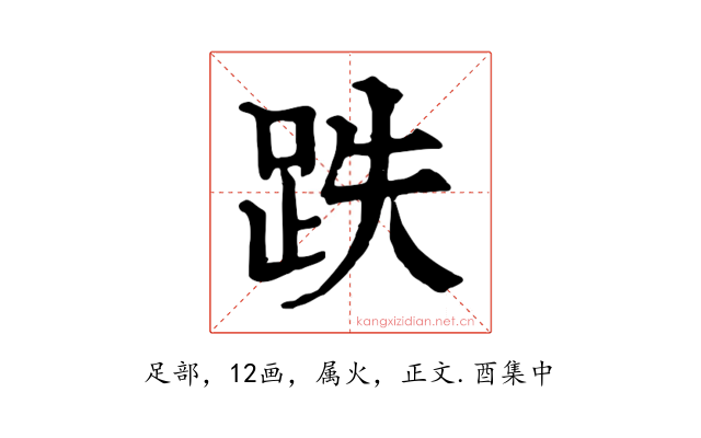 跌