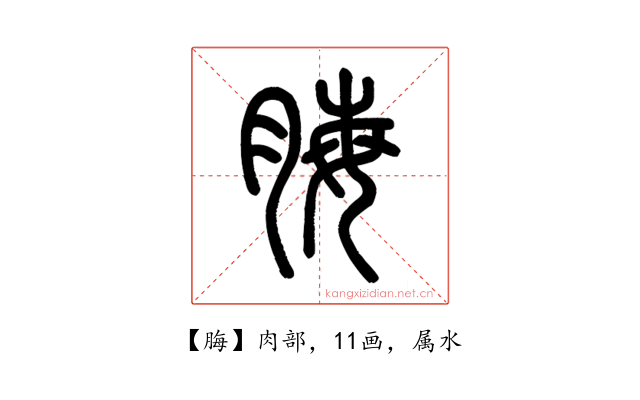 脢