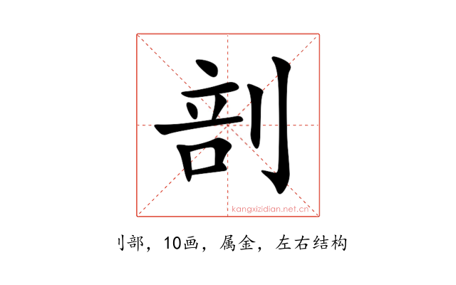 剖