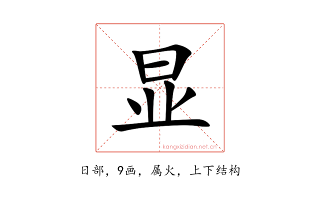 显