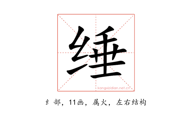 缍