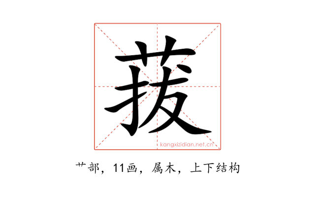 菝